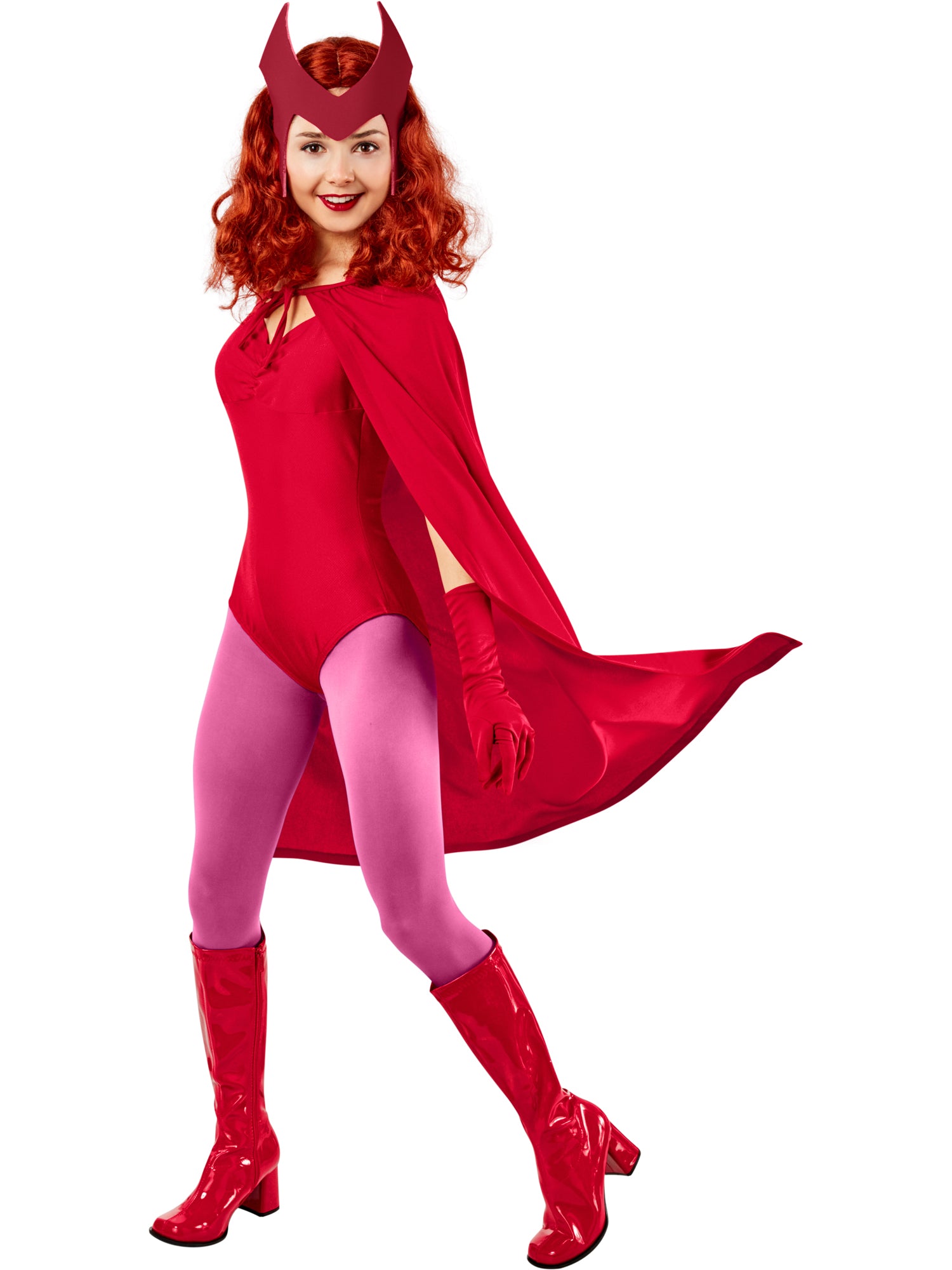 Scarlet Witch, Multi, Marvel, Adult Costume, Extra Large, Side