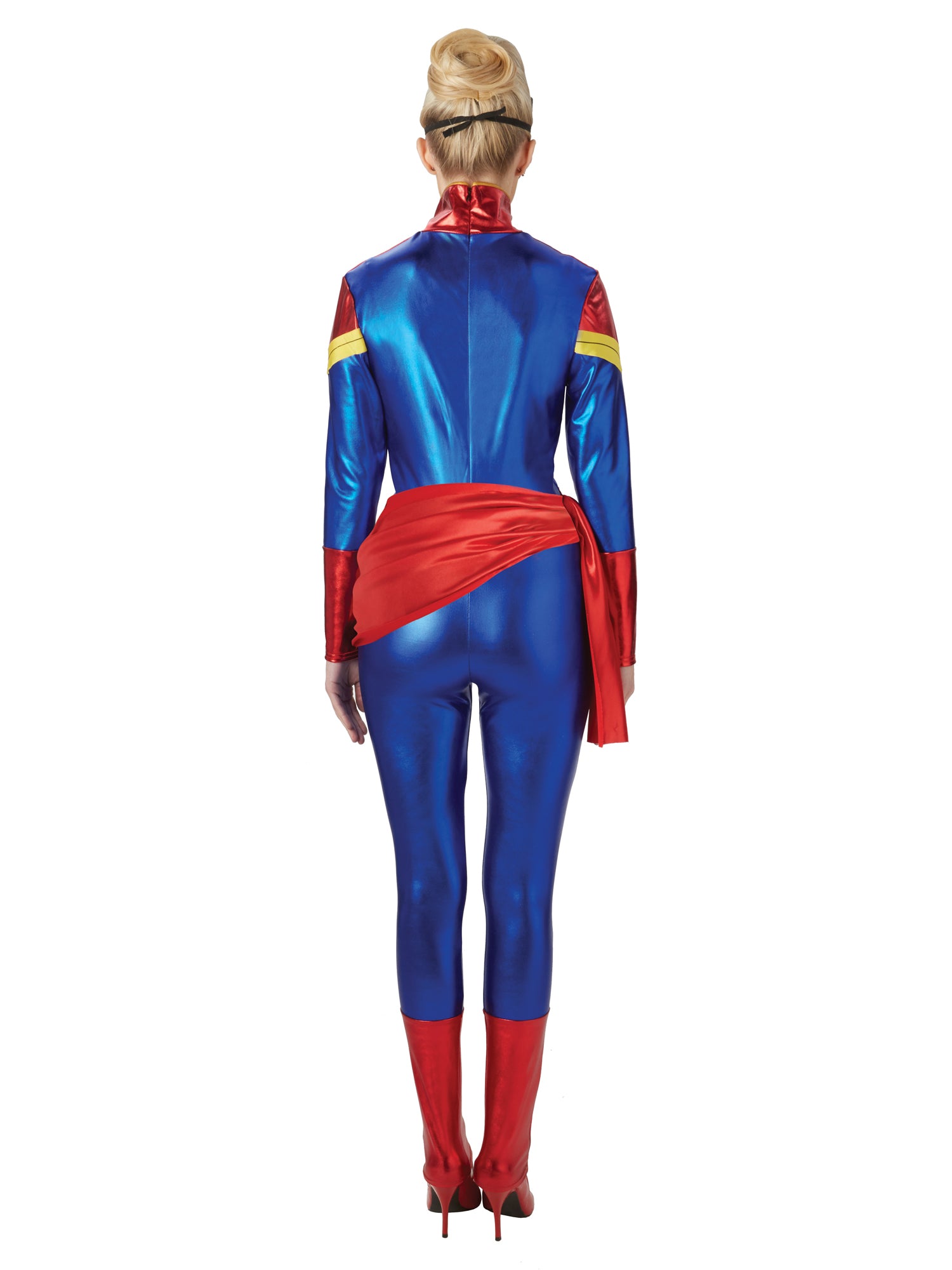 Captain Marvel, Avengers, Multi, Marvel, Adult Costume, Extra Small, Back