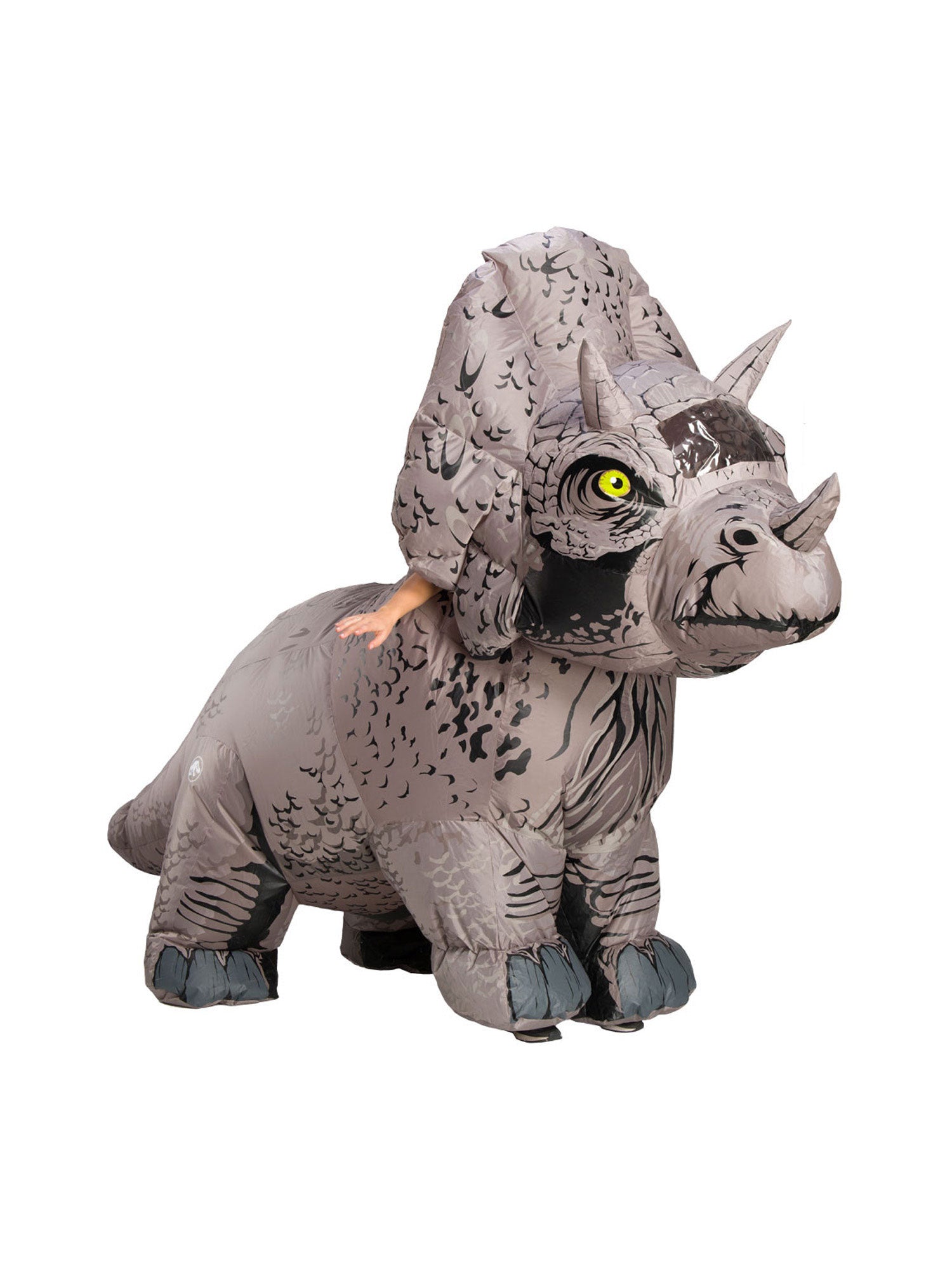 Triceratops, Multi, Jurassic World, Adult Costume, One Size, Front