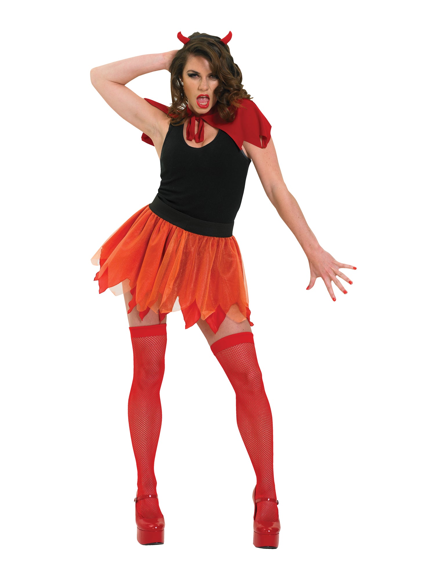 Devil, Multi, Generic, Adult Costume, Standard, Back