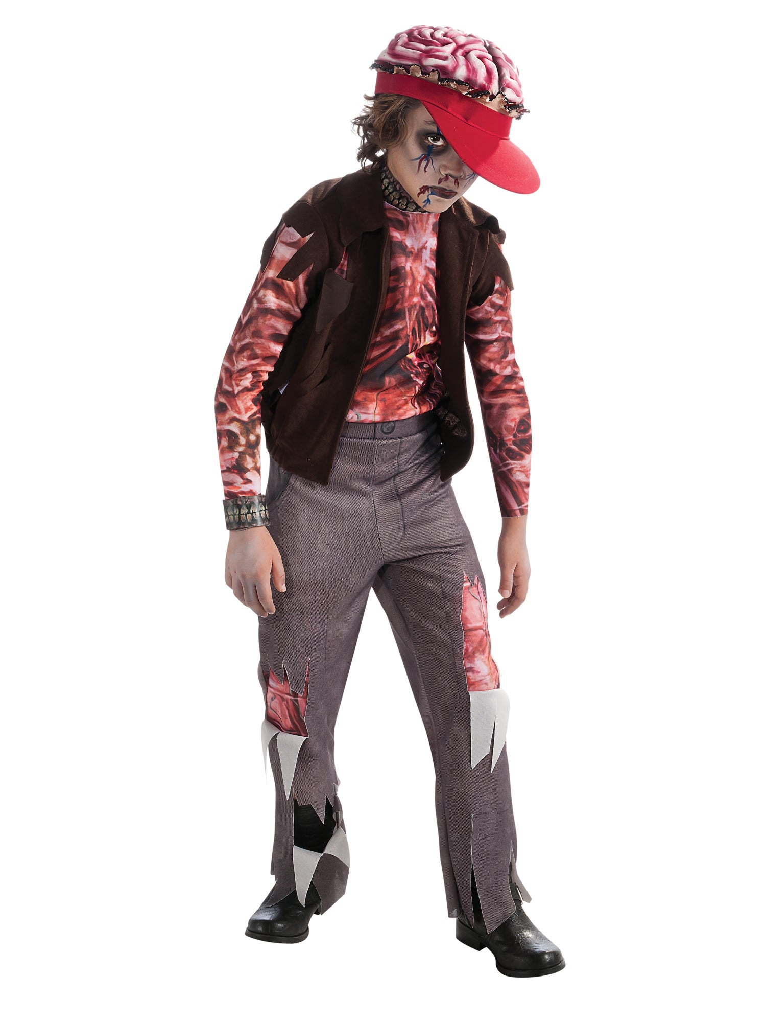 Zombie, Multi, Generic, Childrens Costume, Small, Front