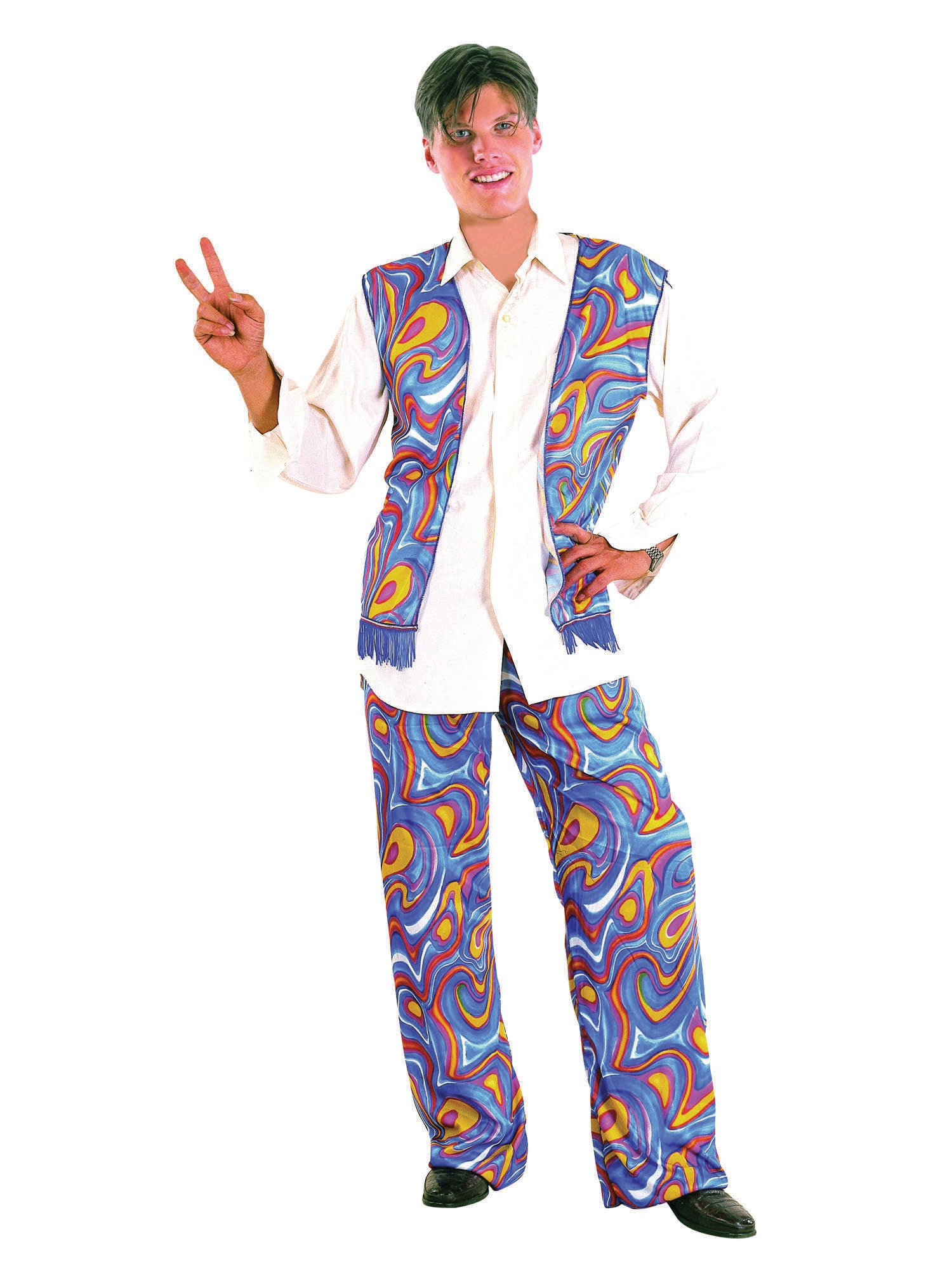 Hippie, Multi, Generic, Adult Costume, Standard, Front