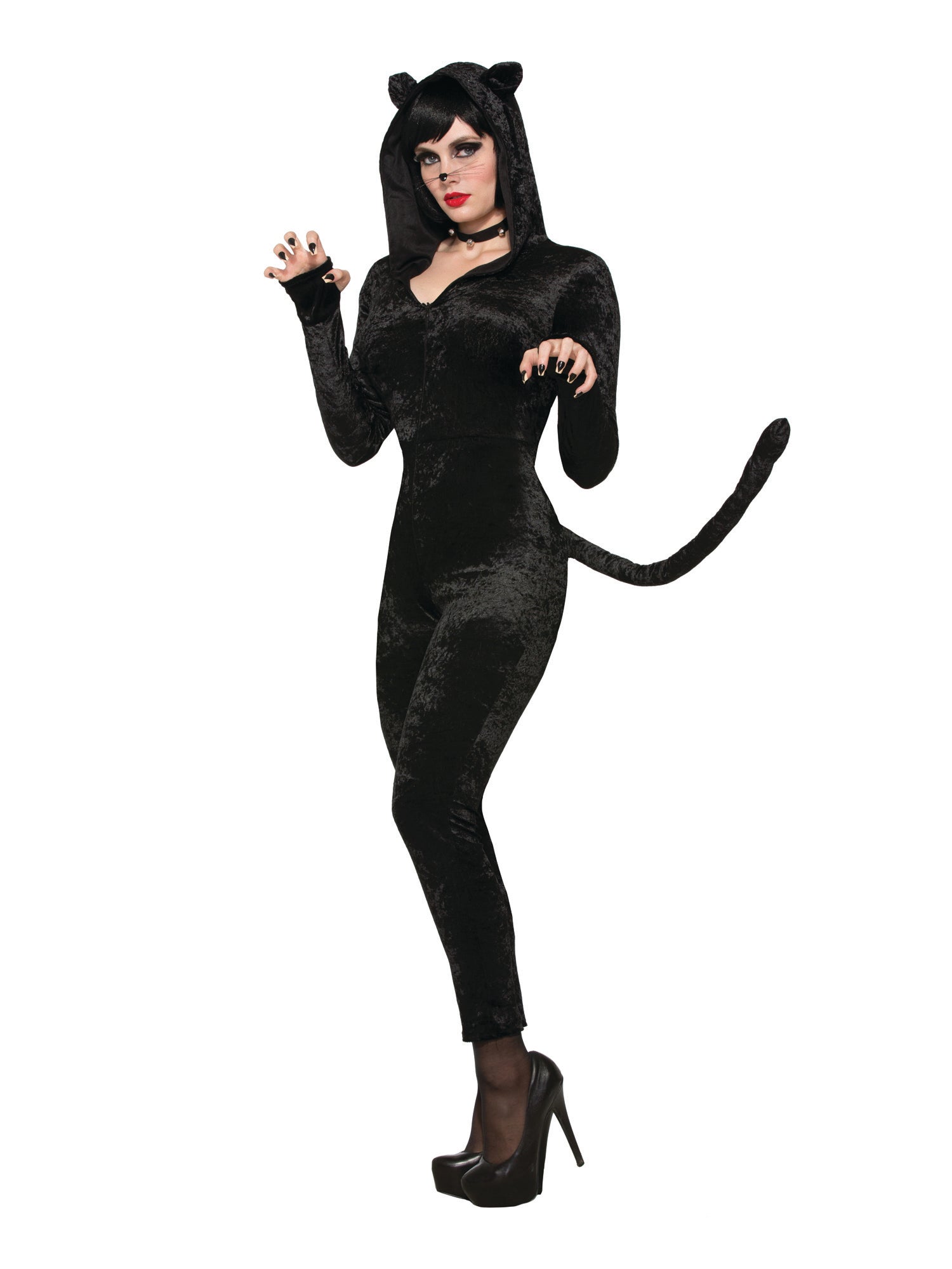 Cat, Black, Generic, Adult Costume, Standard, Front