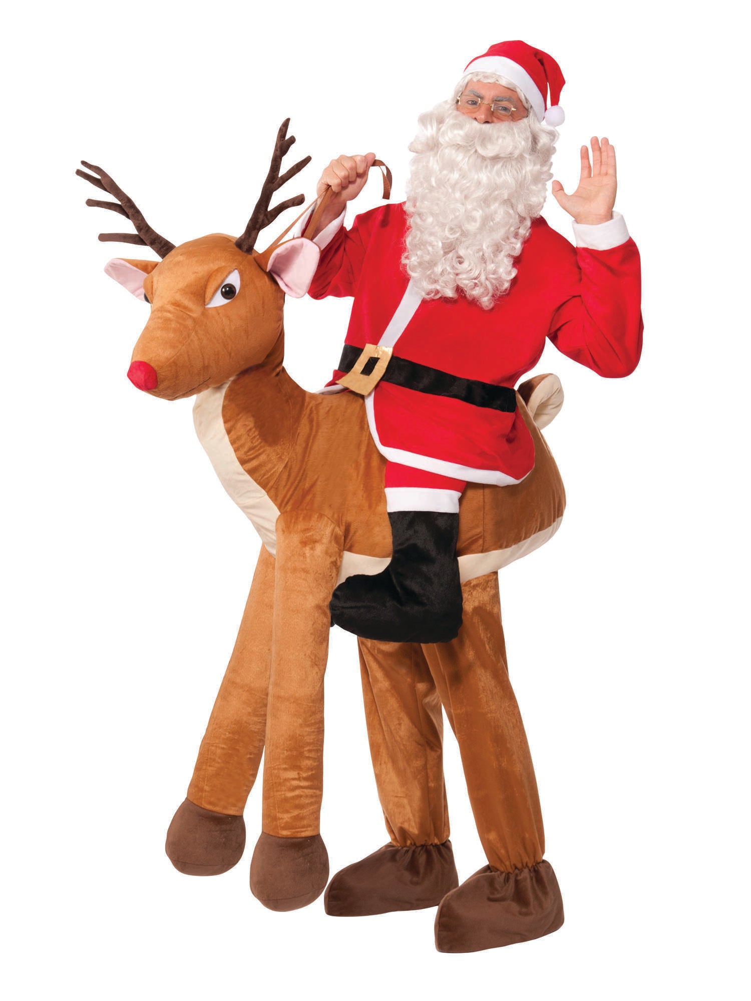 Santa, Multi, Generic, Adult Costume, Standard, Front