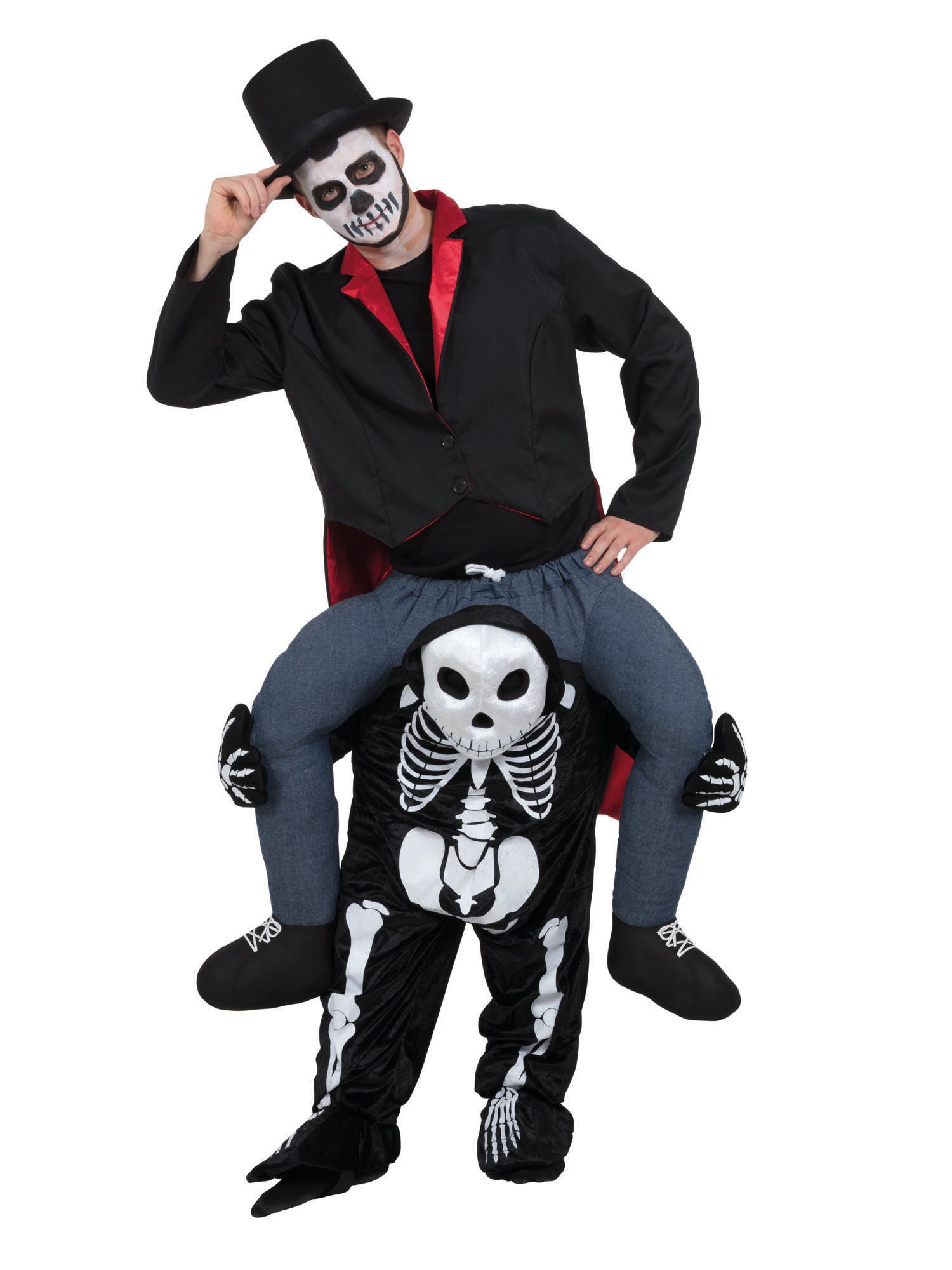 Skeleton, Multi, Generic, Adult Costume, Standard, Front