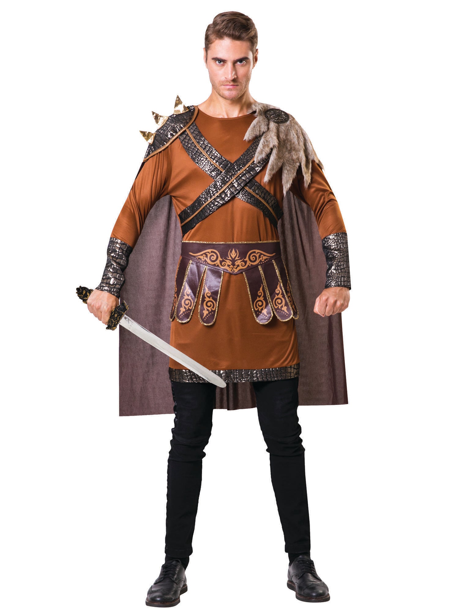 Medieval, Brown, Generic, Adult Costume, Standard, Front