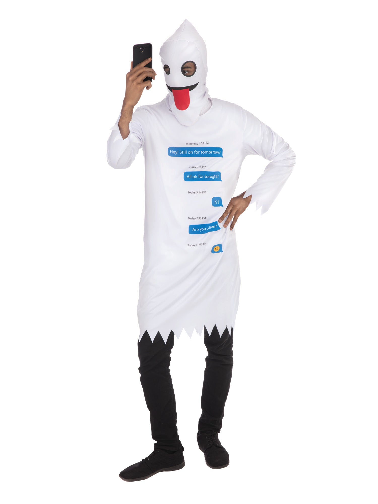 Ghost, Multi, Generic, Adult Costume, Standard, Front