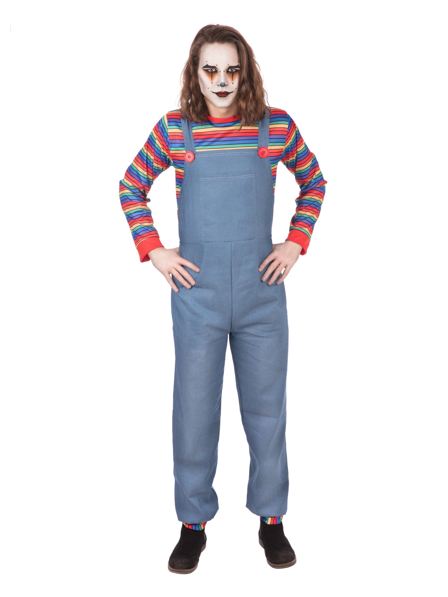 Clown, Multi, Generic, Adult Costume, , Front