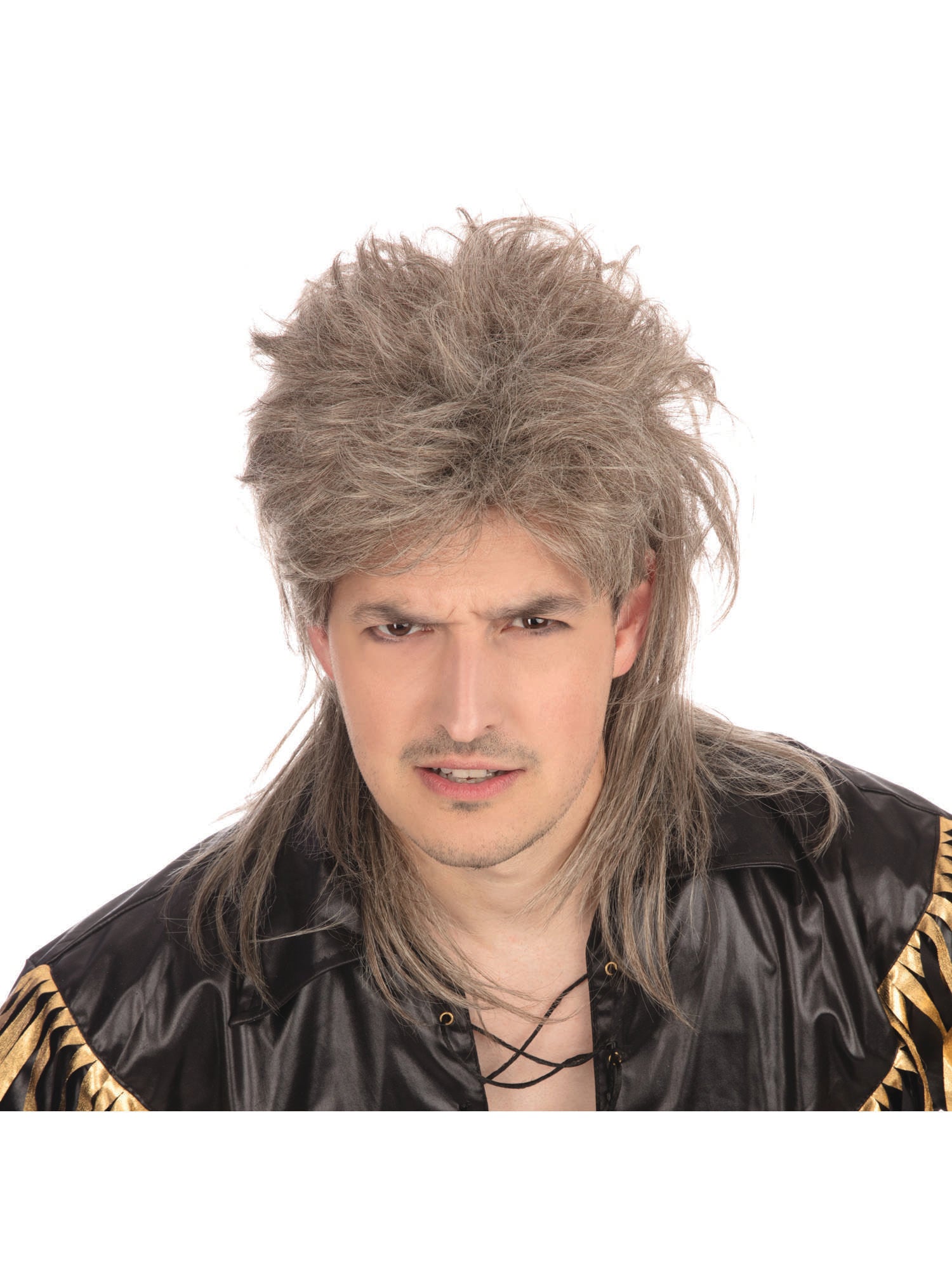 Mullet, Brown & Blonde, Generic, Wig, One Size, Back