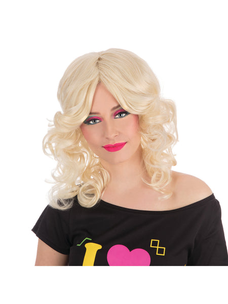 Blonde 80's Pop Star Wig