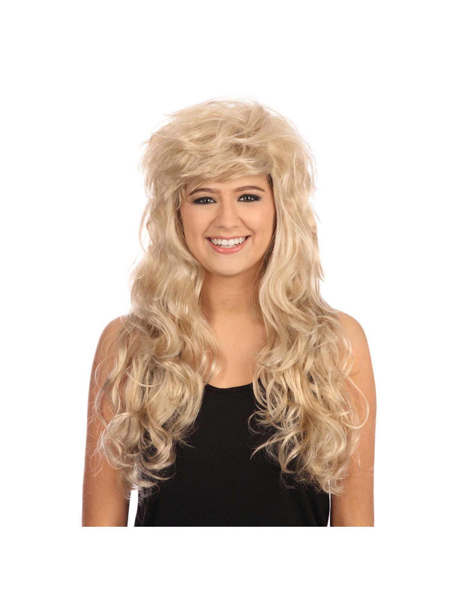 Rock Chick Blonde, Blonde, Generic, Wig, One Size, Front