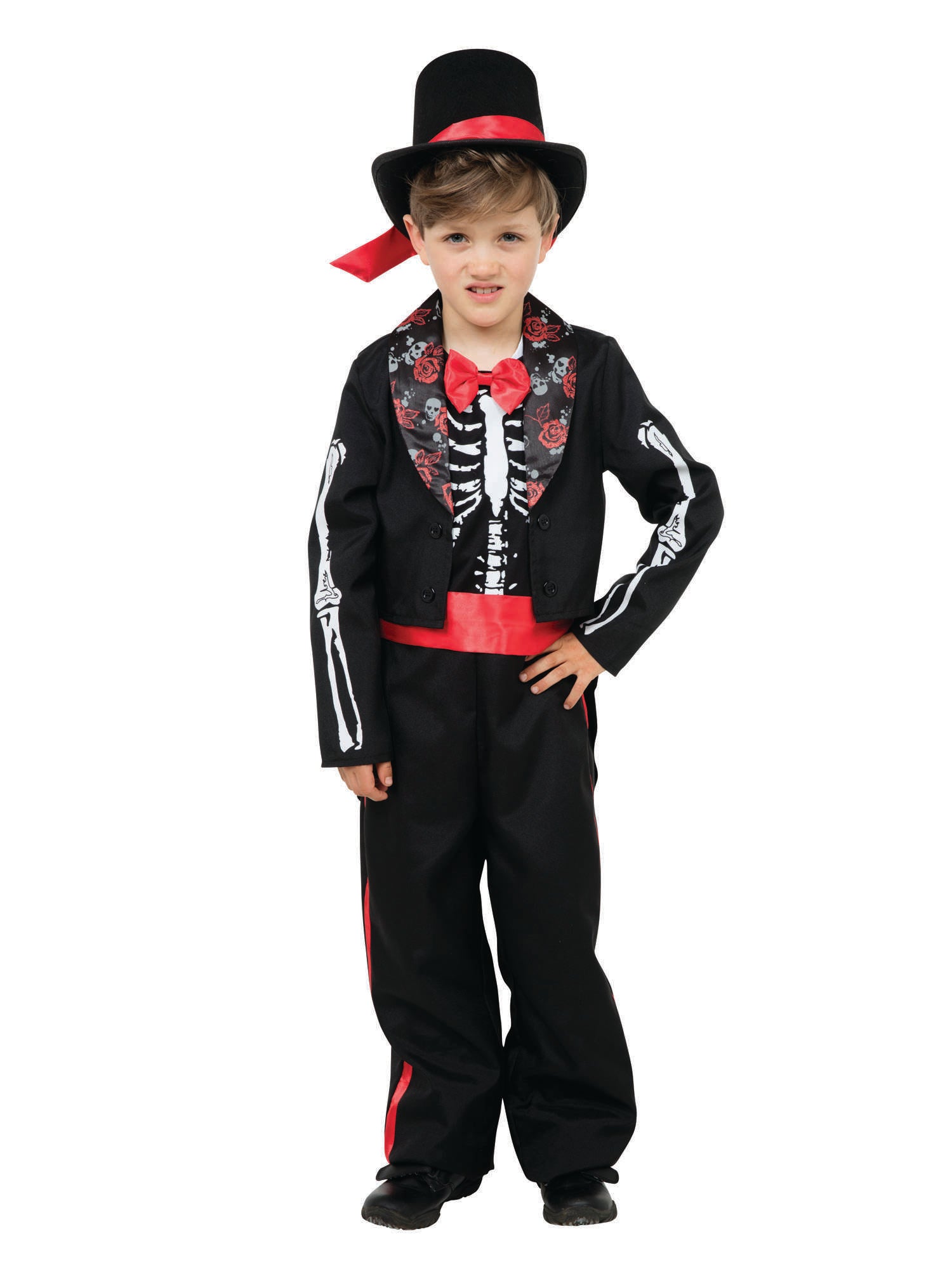 Day Of The Dead, Multi, Generic, Childrens Costume, Large, Front