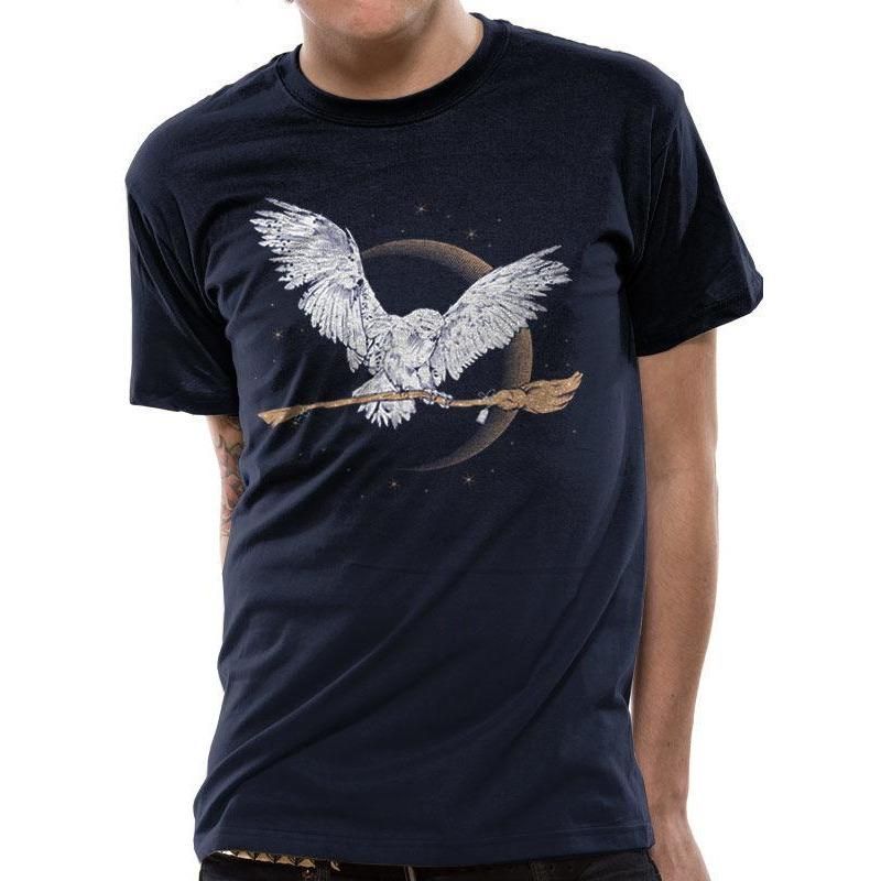 Hedwig, Harry Potter, Navy, Harry Potter, T-Shirt, , Front