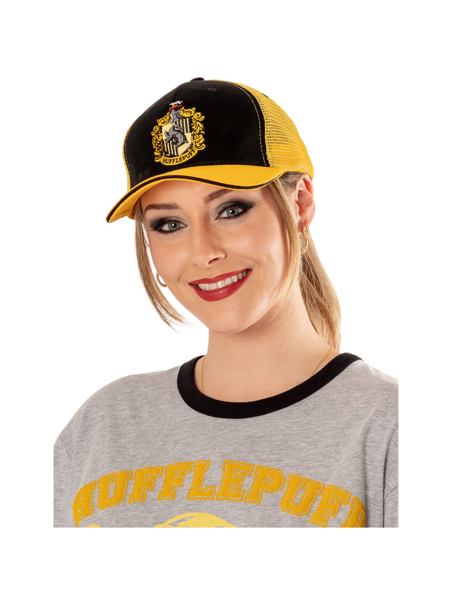 Hufflepuff, Multi, Harry Potter, Baseball Cap, , Front