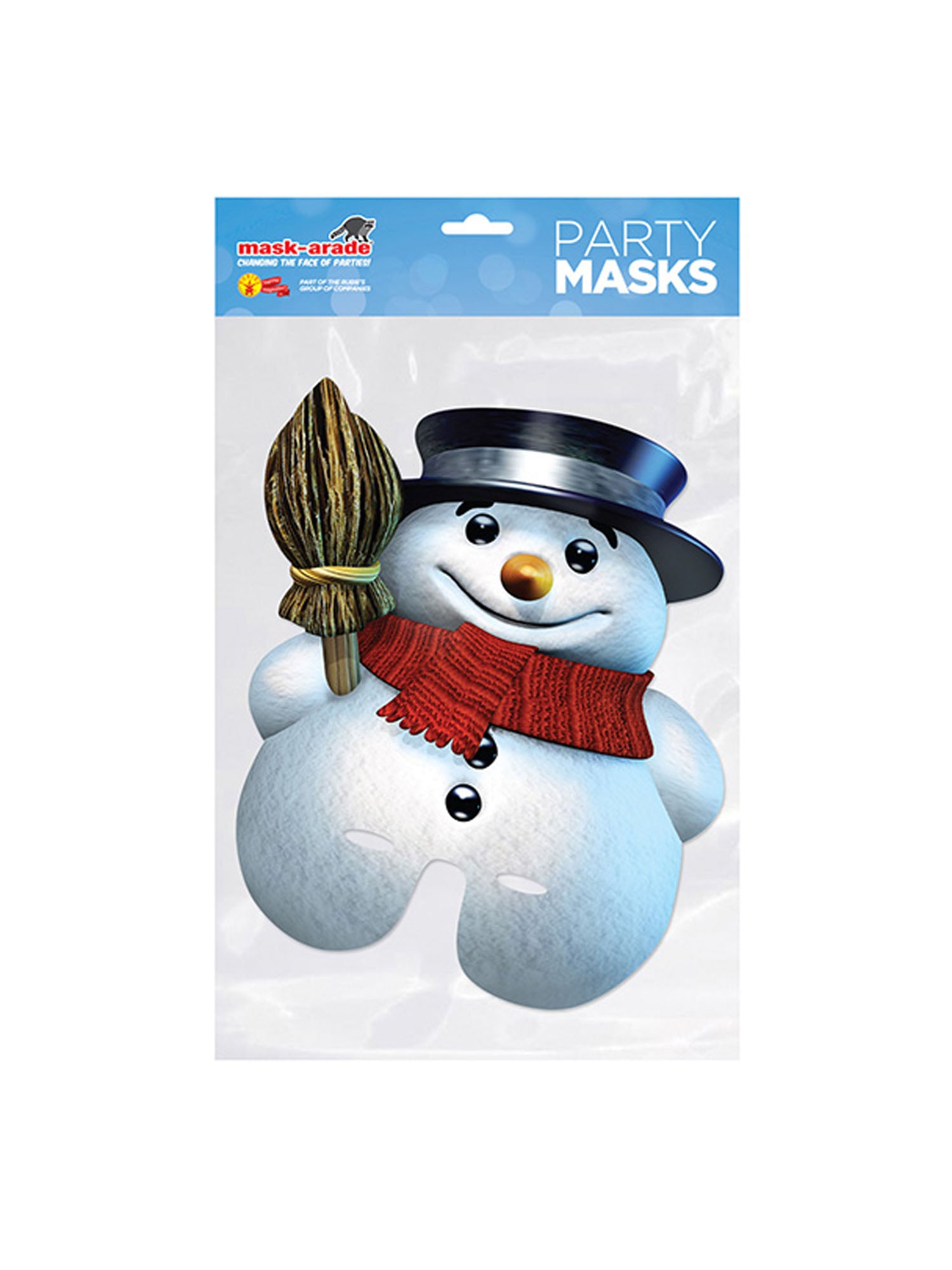 Snowman, Multi, Mask-Arade, Mask, One Size, Front